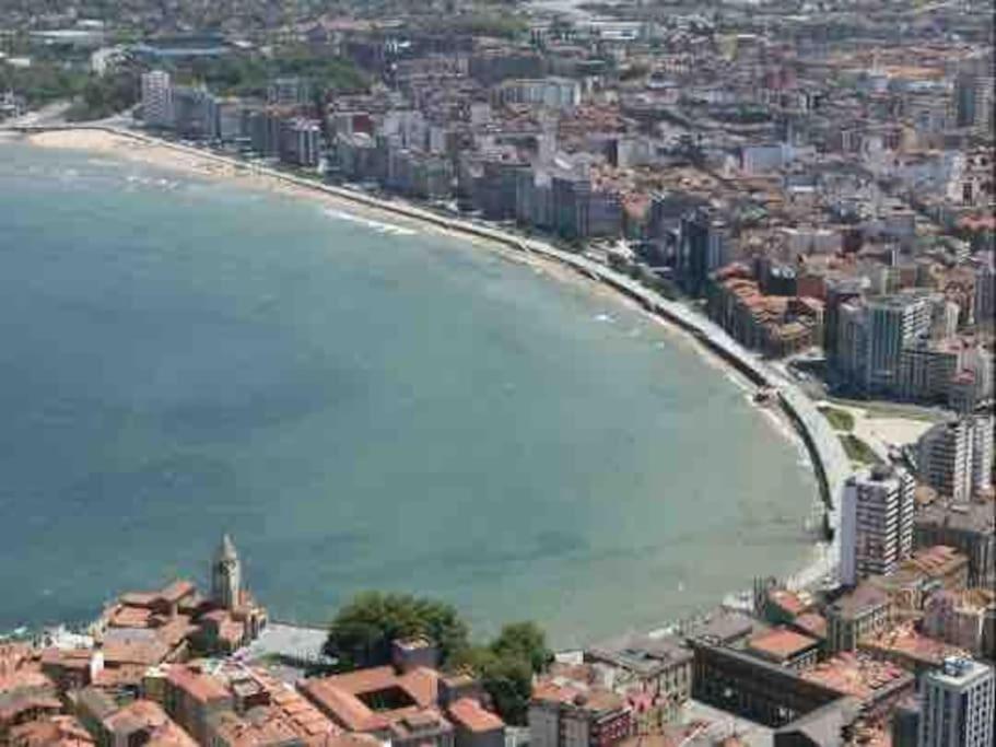 Apartamento A 100Metros De La Playa De San Lorenzo Gijón Eksteriør bilde